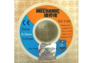  Припой Mechanic свинцовый 0.3mm с флюсом (50гр)